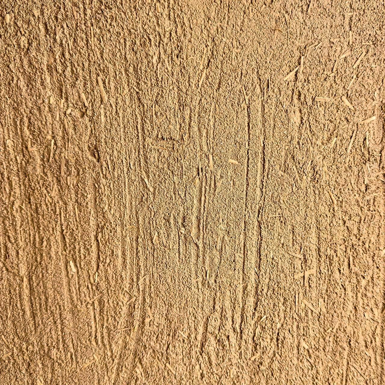 Oberfläche Lehm-unterputz mit Stroh