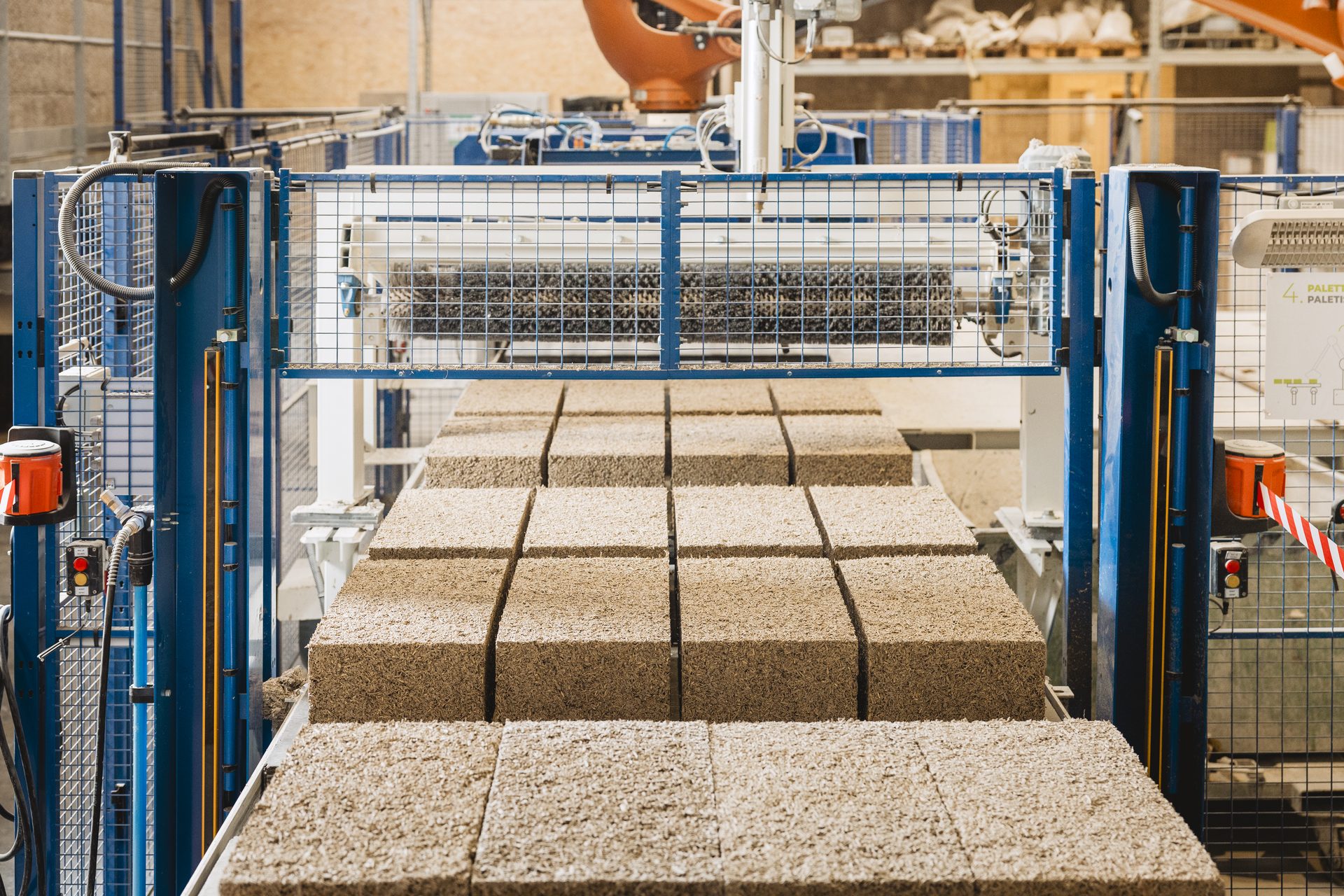 Produktionsstraße Hanfsteine