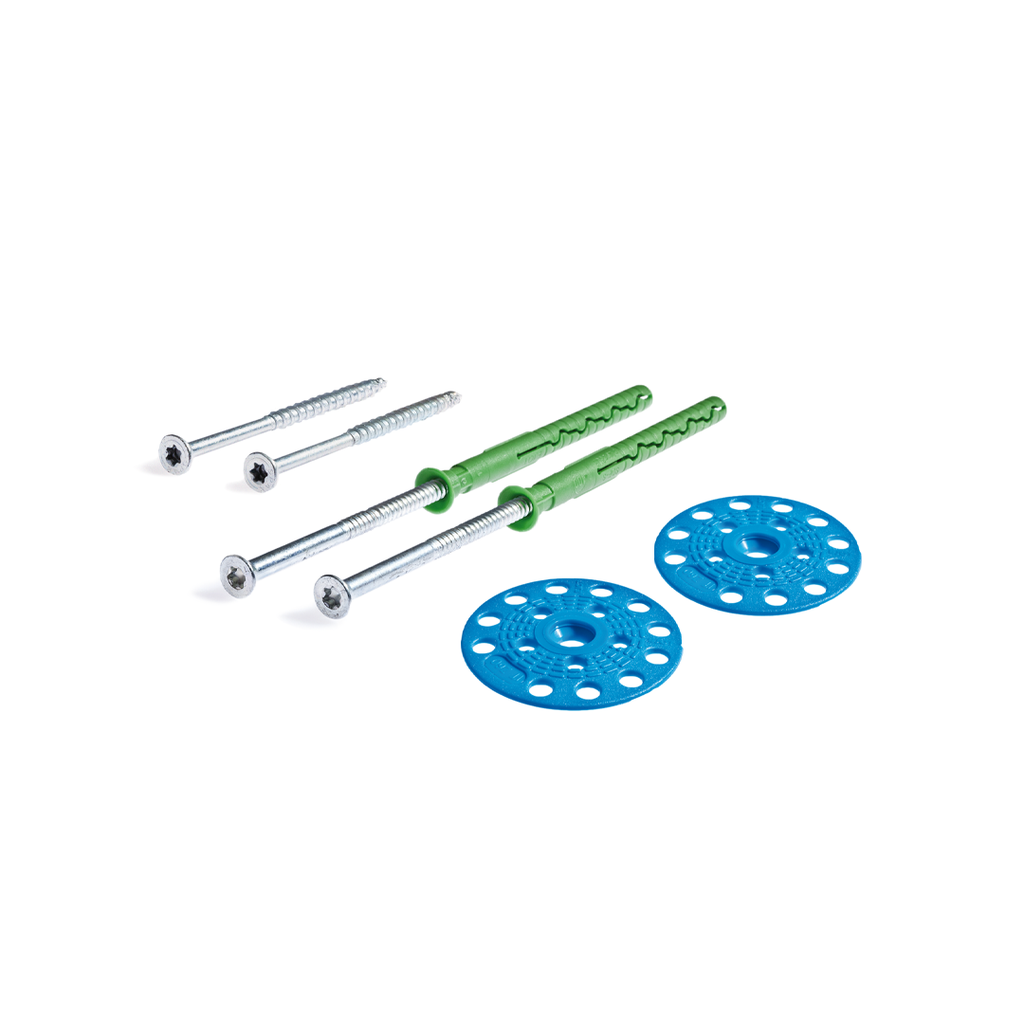 Screw dowels for insulation boards