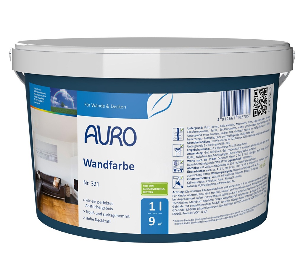 Wandfarbe Nr. 321 (1 Liter Gebinde)