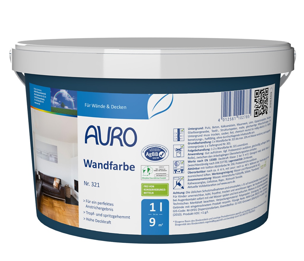 Wandfarbe Nr. 321 (1 Liter Gebinde)