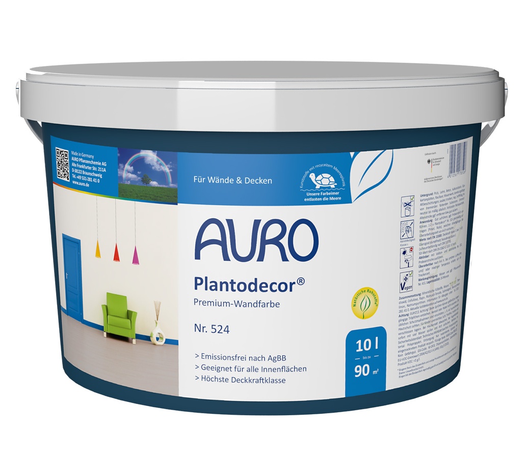 Plantodecor Premium-Wandfarbe Nr. 524 (10 Liter Gebinde)