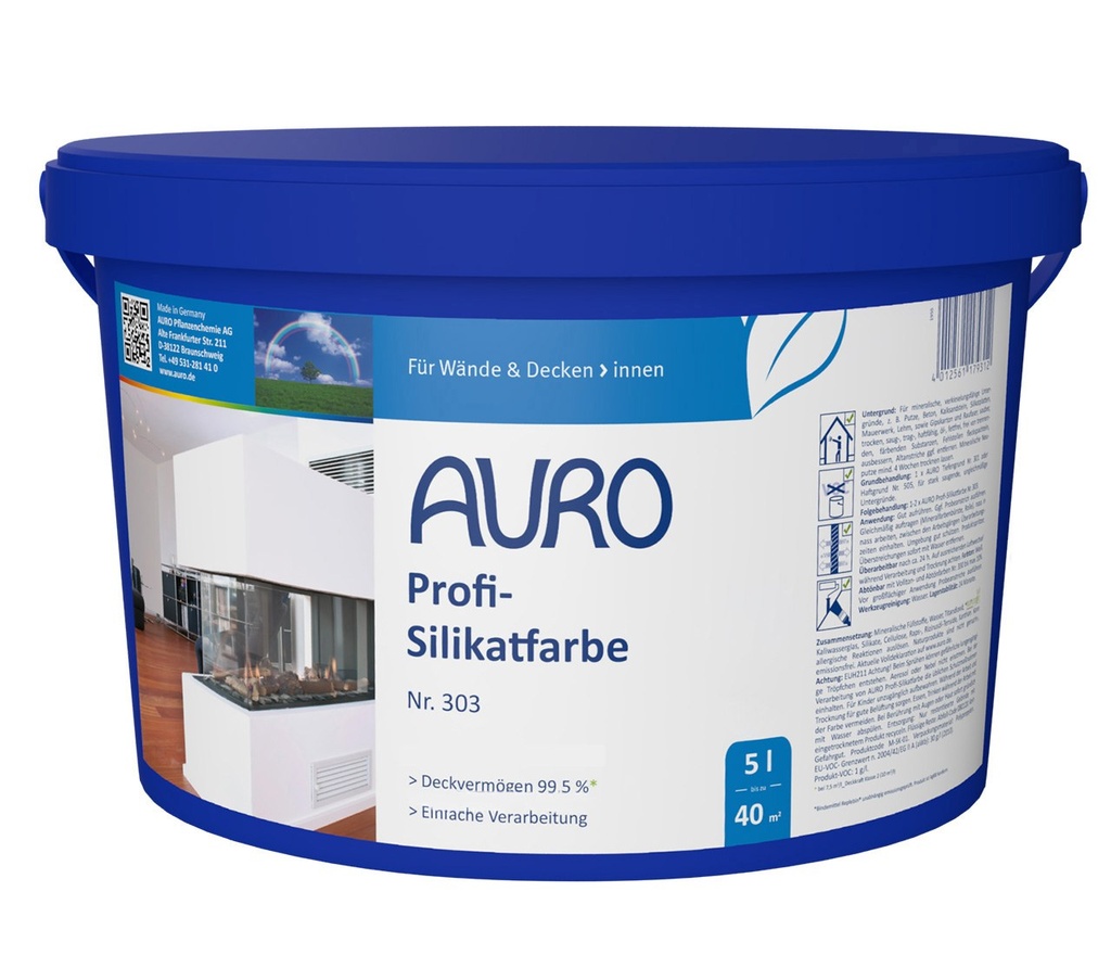 Profi-Silikatfarbe Nr. 303 (5 Liter Gebinde)