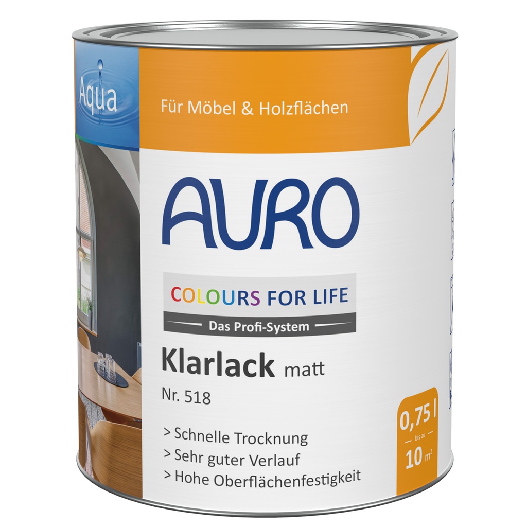 Klarlack matt Nr. 518 (0,75 Liter Gebinde)