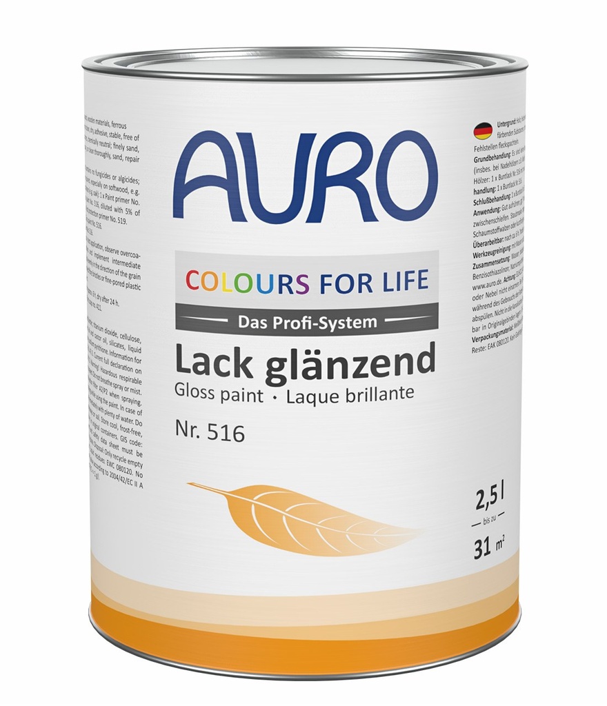 COLOURS FOR LIFE Lack glänzend Nr. 516 (2,5 Liter Gebinde)