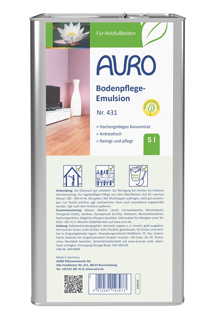 Bodenpflege-Emulsion Nr. 431 (5 Liter)