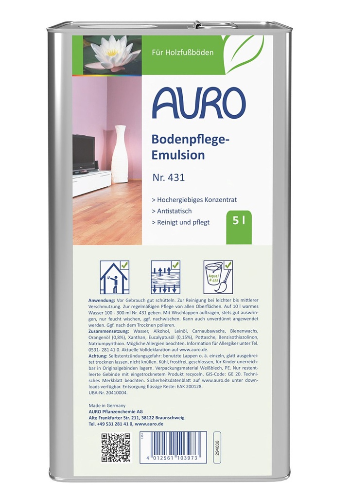 Bodenpflege-Emulsion Nr. 431 (5 Liter)