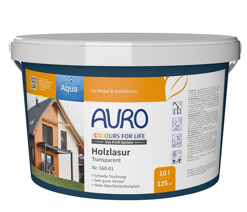 Holzlasur transparent Nr. 560-01 (10 Liter)