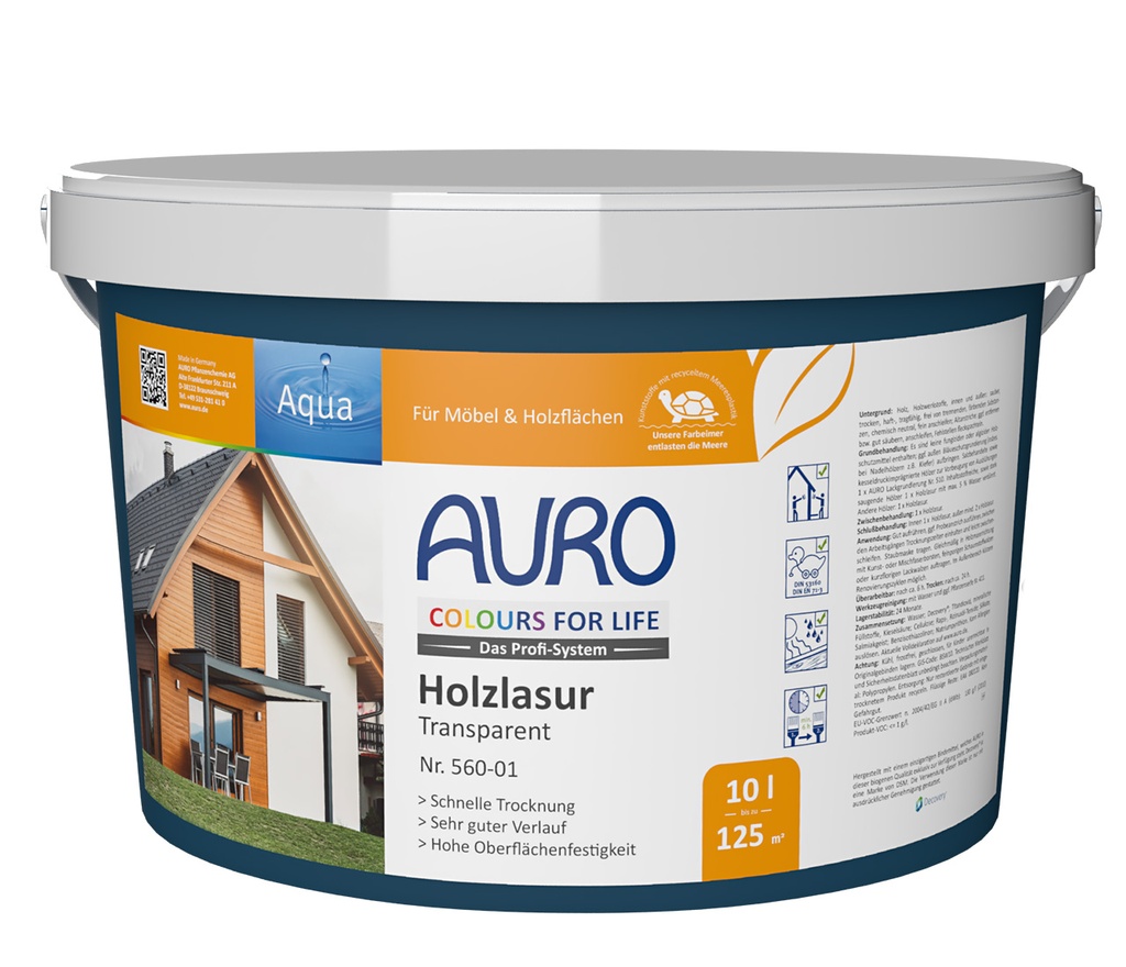 Holzlasur transparent Nr. 560-01 (10 Liter)