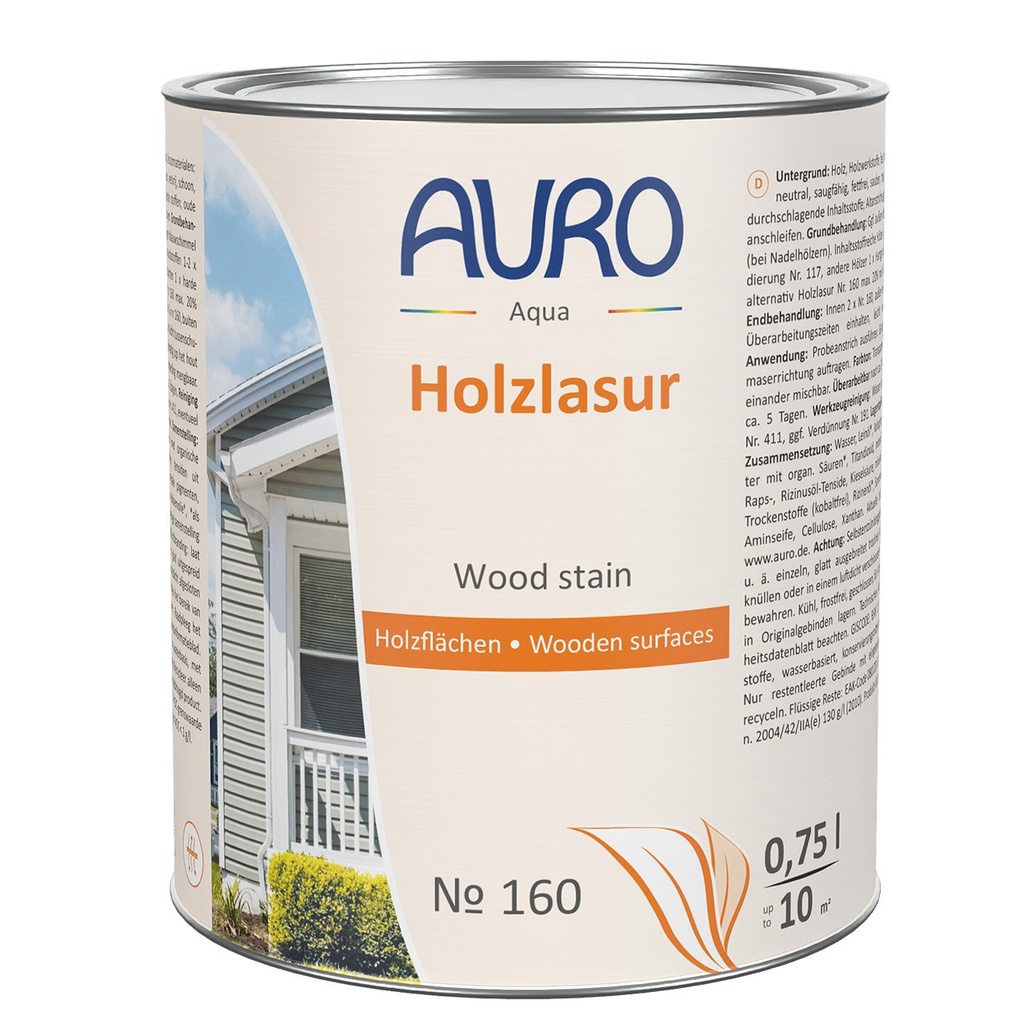 Holzlasur Aqua Nr. 160 (0,75 Liter)