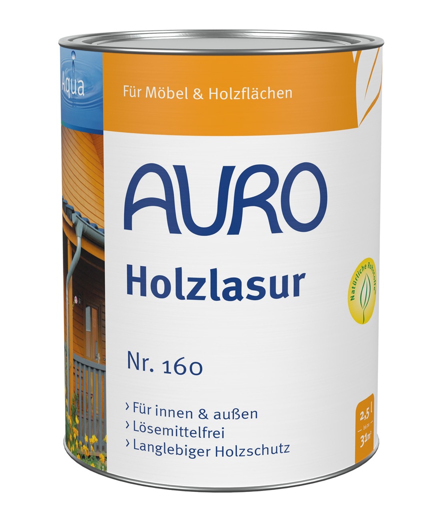Holzlasur Aqua Nr. 160 (2,5 Liter)