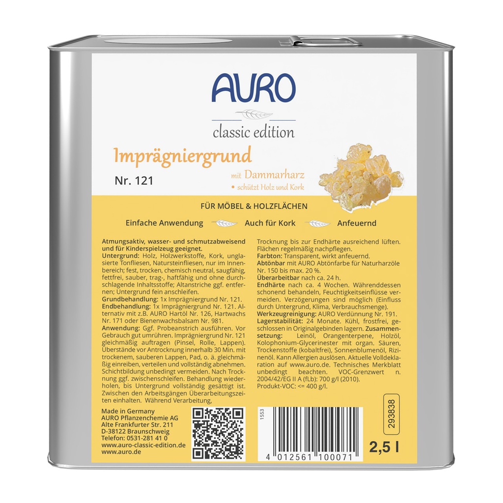 Imprägniergrund Nr. 121 (2,5 Liter)