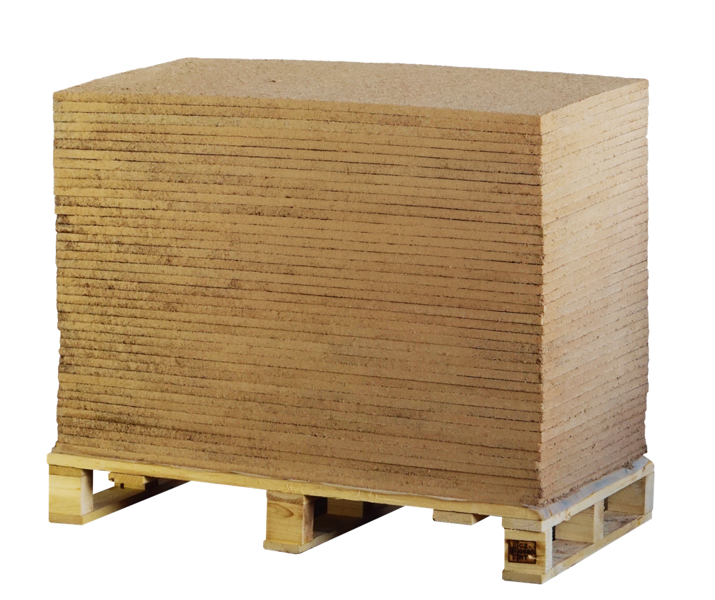 Lehmplatte schwer, D=22 mm, ganze Palette