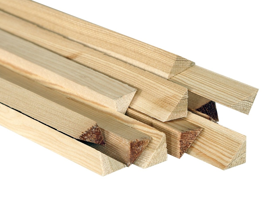 Larch triangular battens