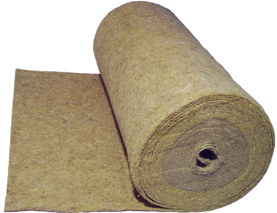 Impact sound fleece made from hemp