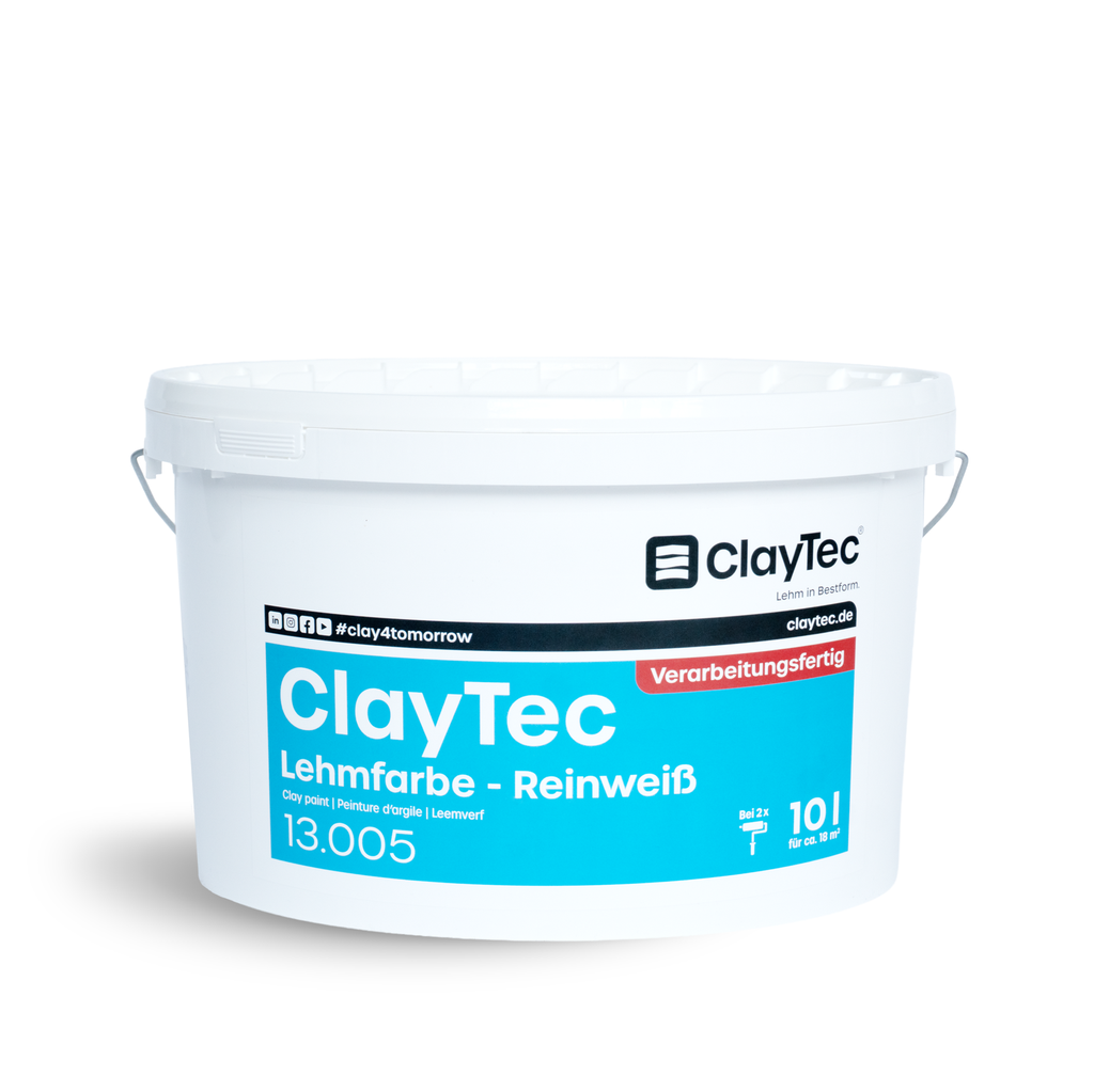 Clay paint, pure white