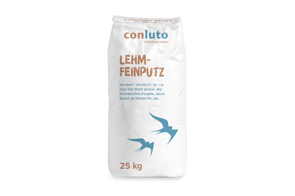 Clay fine-finish plaster