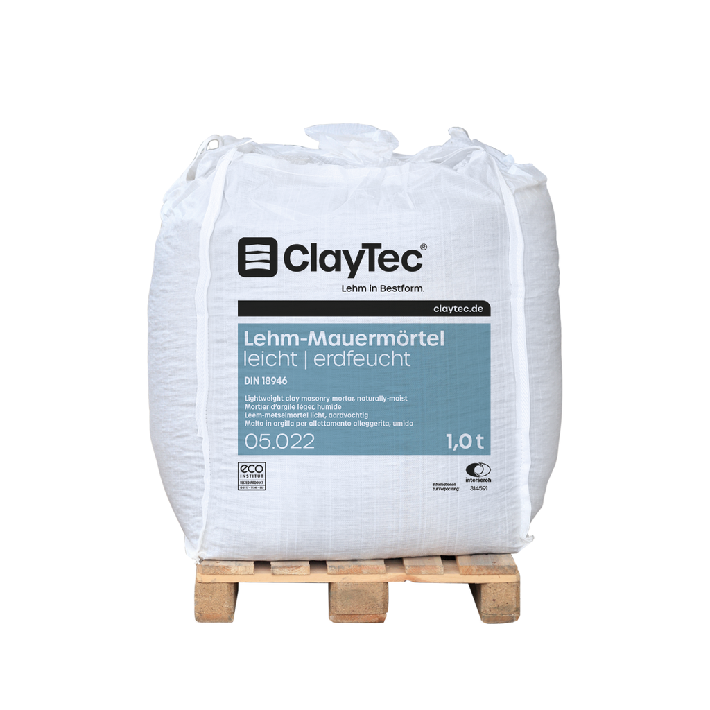 LIGHTWEIGHT clay masonry mortar, earth-moist
