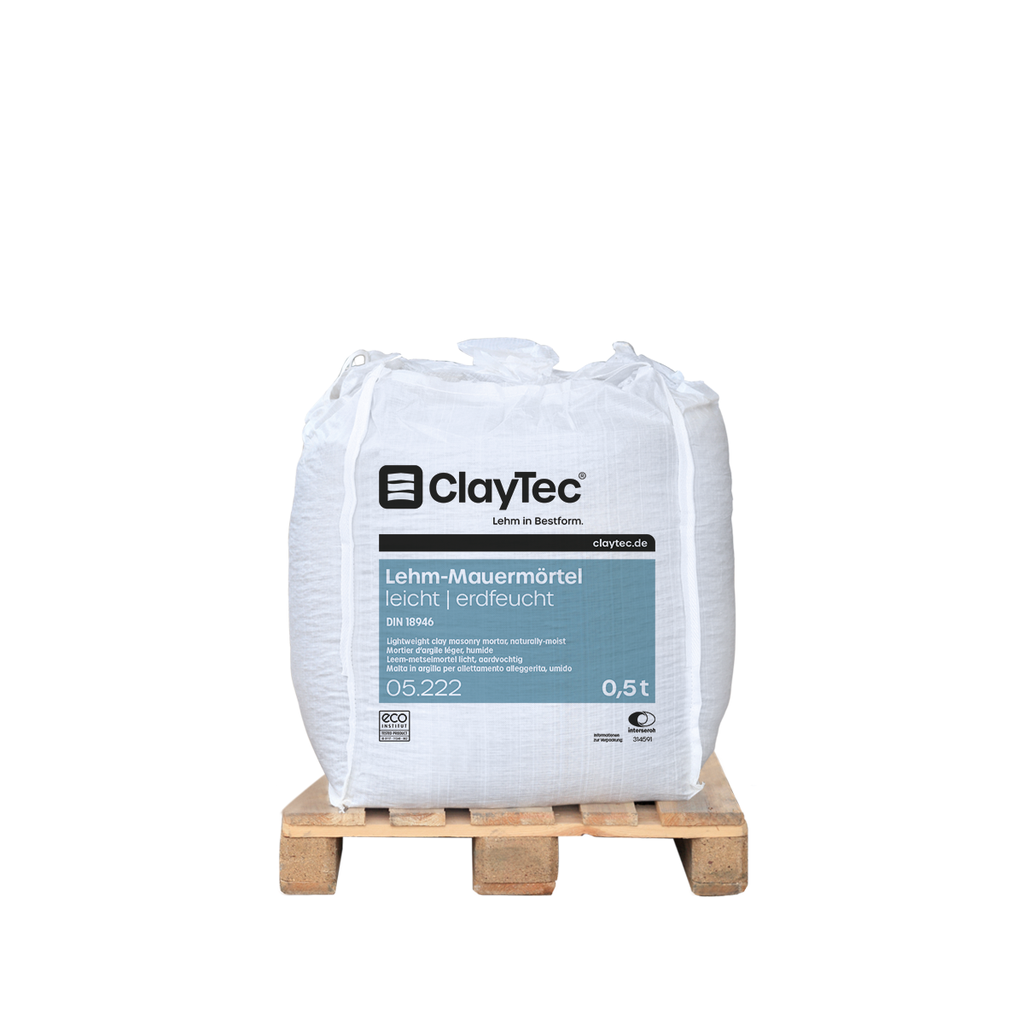 LIGHTWEIGHT clay masonry mortar, earth-moist