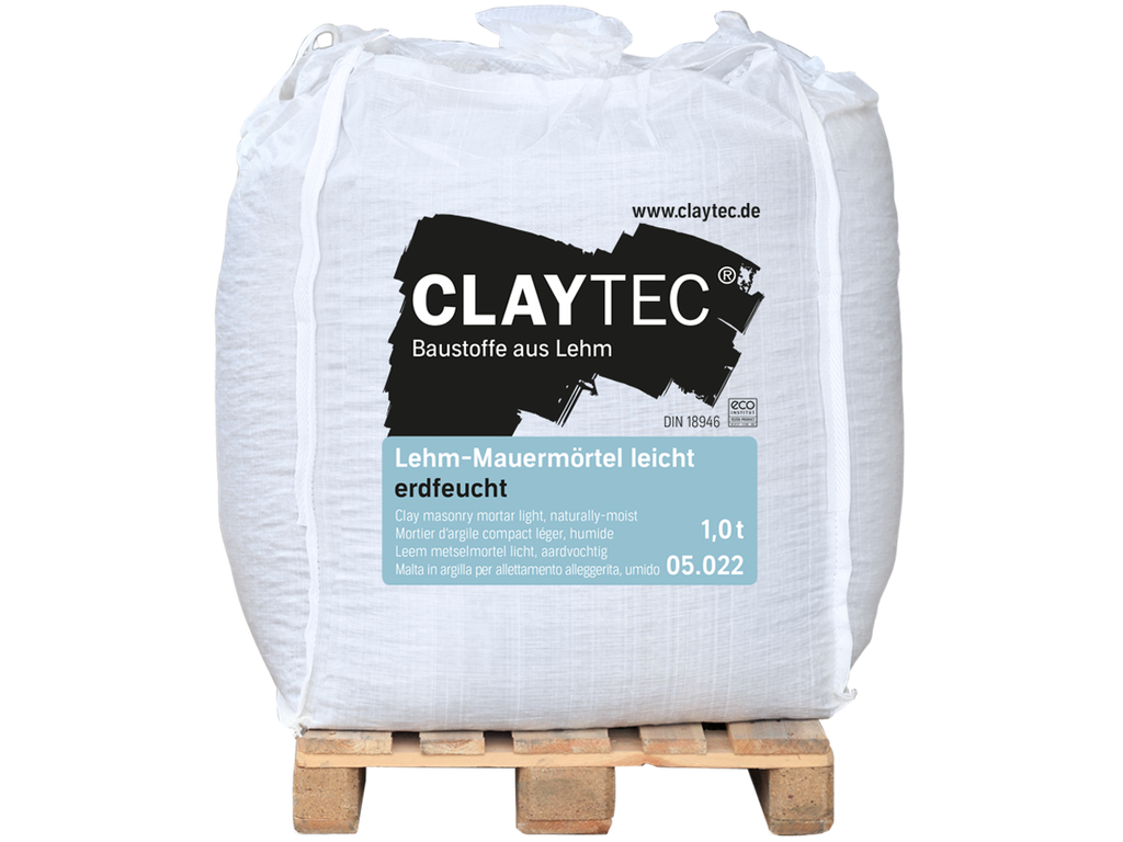 LIGHTWEIGHT clay masonry mortar, earth-moist