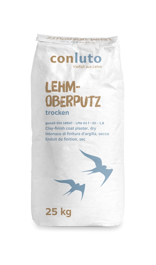 Lehm-Oberputz trocken