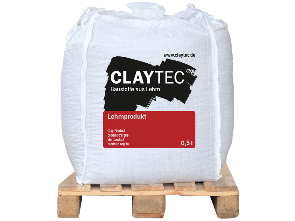 Straw clay, earth-moist