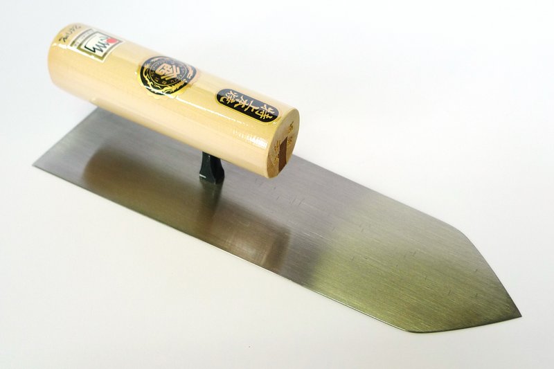 Aburayaki fine plastering trowel, pointed, 0.5 mm thick