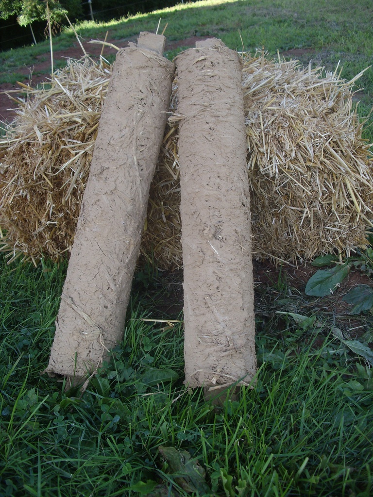 Handgefertigte Lehmwickel