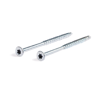 Wood construction screws for insulation boards