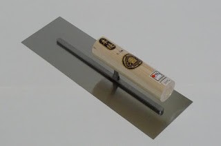 Honyaki square smoothing trowel, 0.5 mm thick