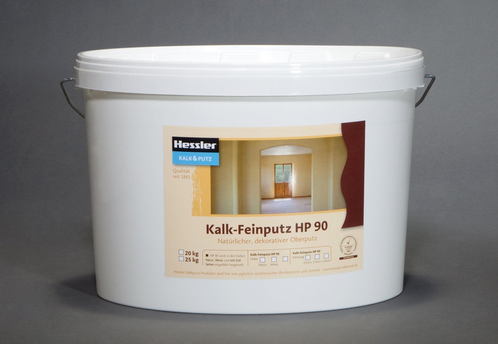 HP 90 Natural Lime - fine colored plaster, white