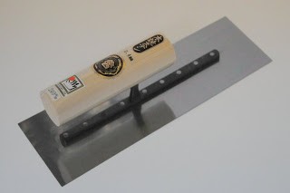 Japanese trowel square, 0.5 mm thick, Honyaki stainless steel