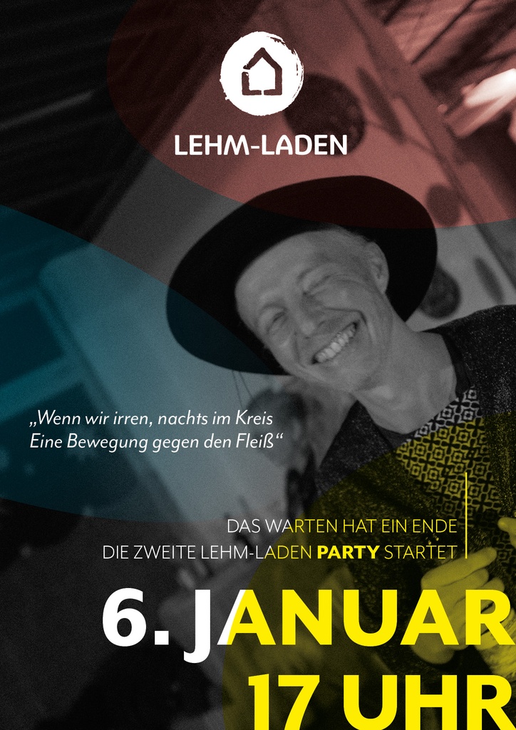 Lehm-Laden Party Abendkasse