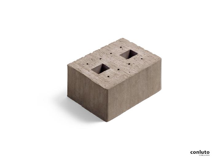 Earth brick 3 DF 2000, load-bearing, smooth