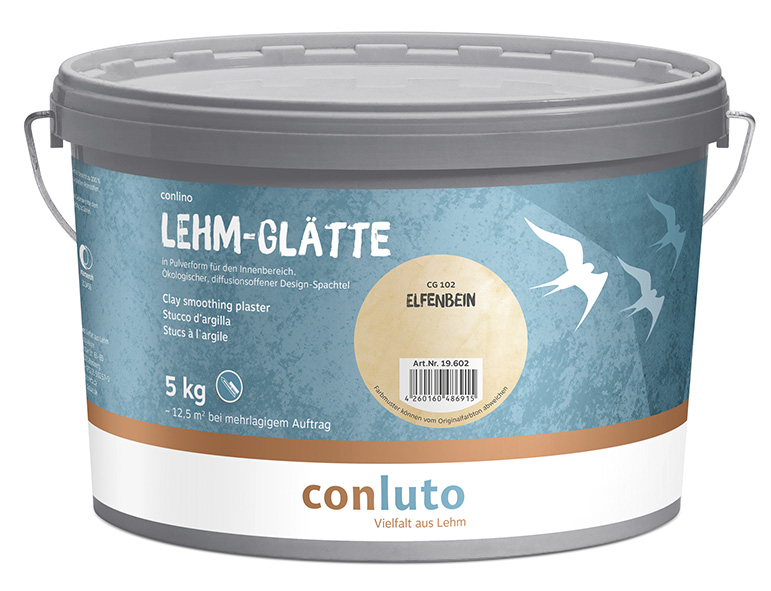 Clay smoothing plaster