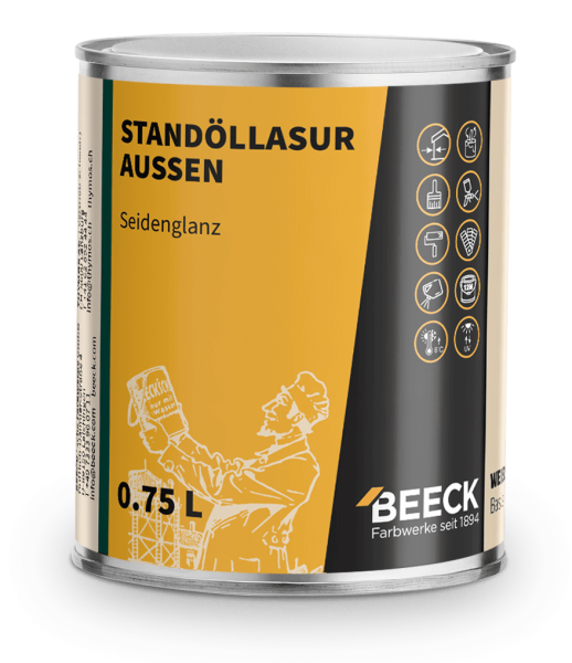 Stand oil glaze exterior, satin gloss