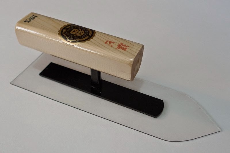 Vinyl Namikeshi trowel, transparent