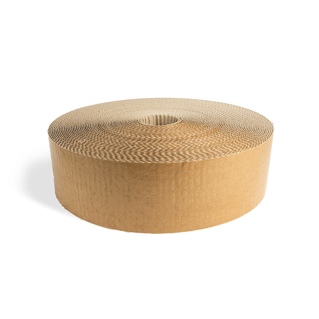 Edge insulation strips made of corrugated cardboard