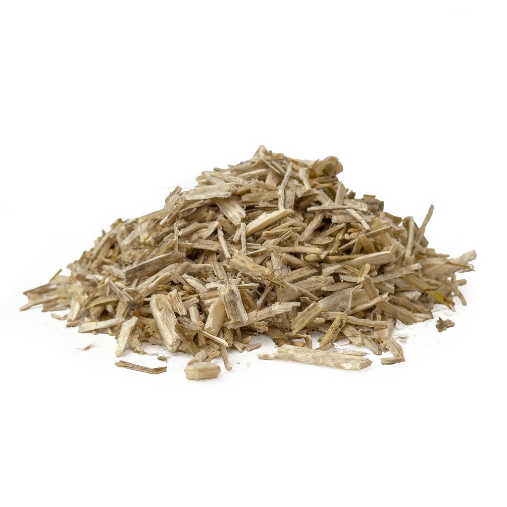 Hemp shives leveled and standardized