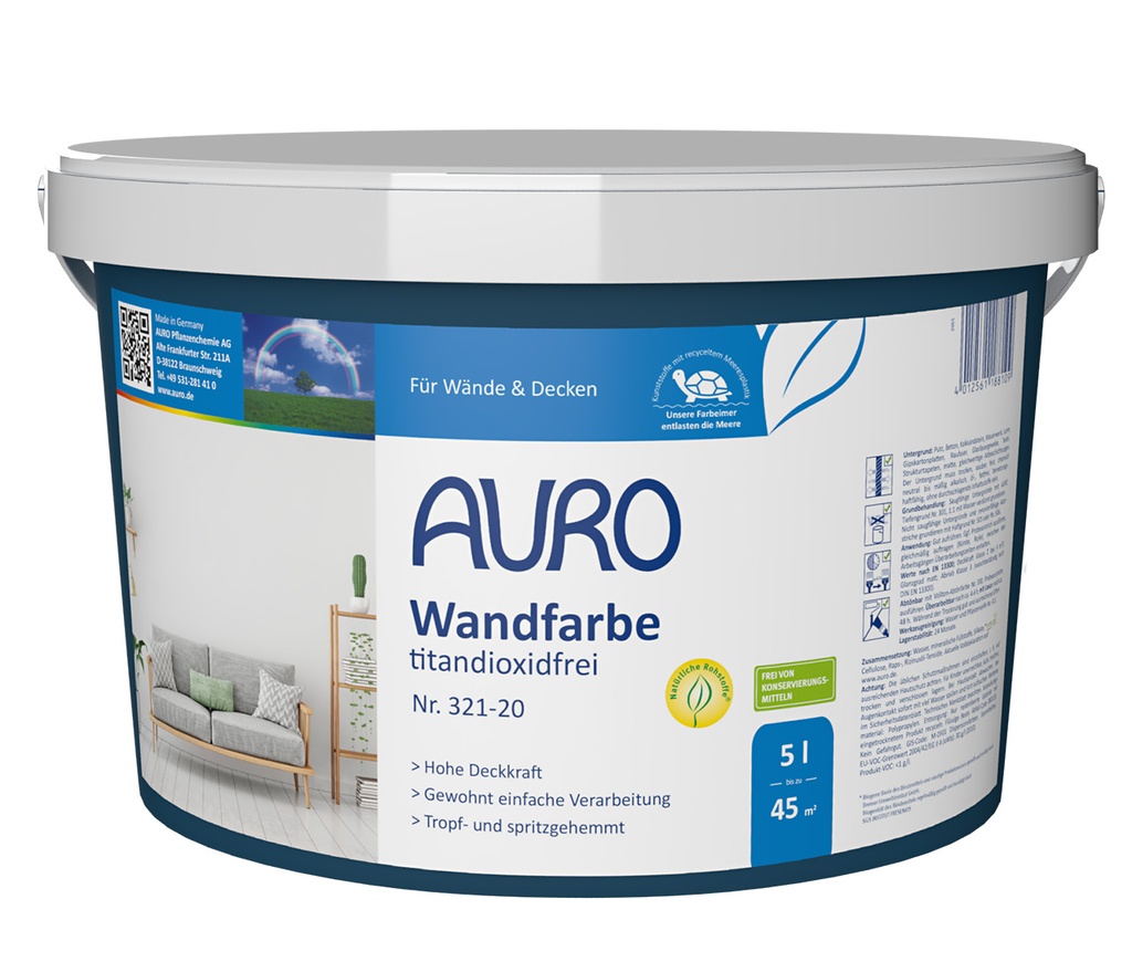 Wandfarbe titandioxidfrei Nr. 321-20