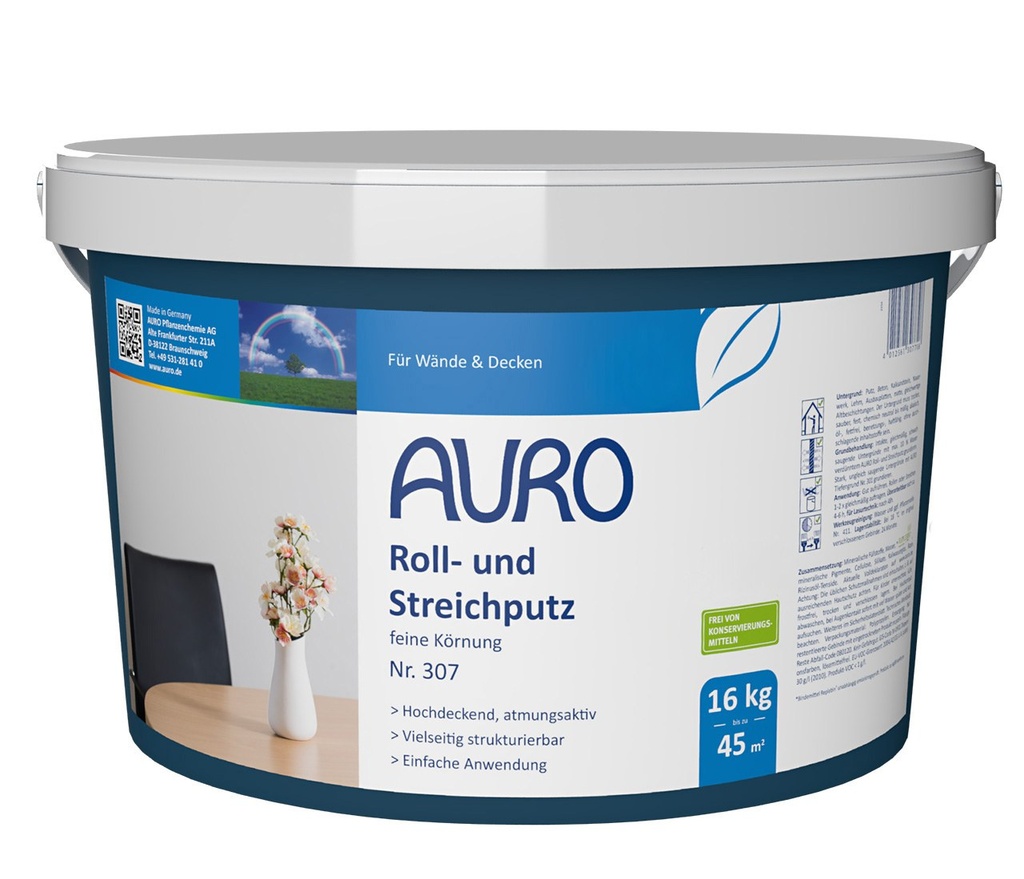 Roll- und Streichputz -feine Körnung - Nr. 307