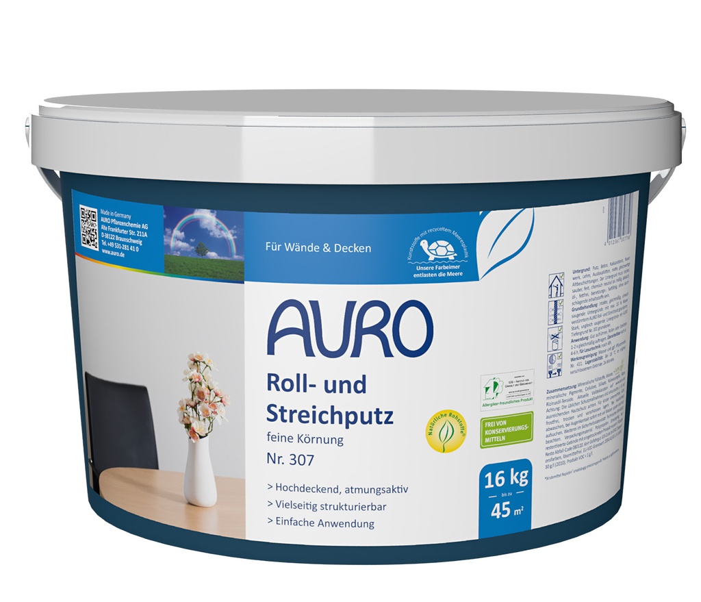 Roll- und Streichputz -feine Körnung - Nr. 307