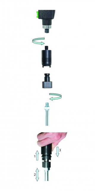 Schnellwechseladapter-Set M 14 mit 2 Einsätzen