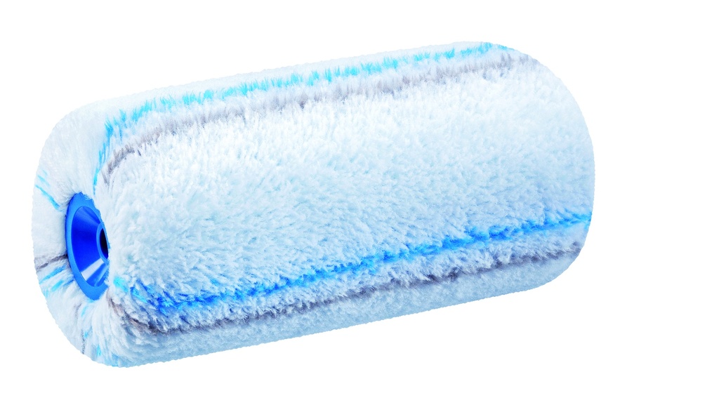 Wall paint roller, blue gray thread, striped lengthways