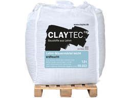Claytec LIGHTWEIGHT clay masonry mortar, earth-moist 1000 kg Big Bag
