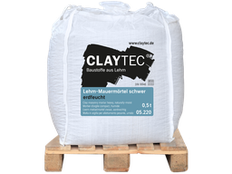Claytec HEAVY clay masonry mortar 1000 kg Big Bag