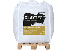 Claytec Clay topcoat fine 06 800 kg Big Bag
