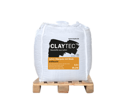 Claytec Clay topcoat plaster coarse with straw, earth-moist 1000 kg Big Bag