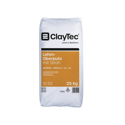 Claytec Lehm-Oberputz grob mit Stroh, trocken Sack a 25 kg