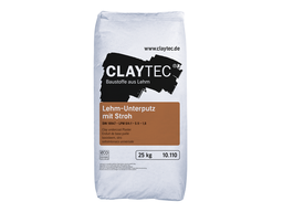 Claytec Clay undercoat plaster with straw, dry 25 kg sack